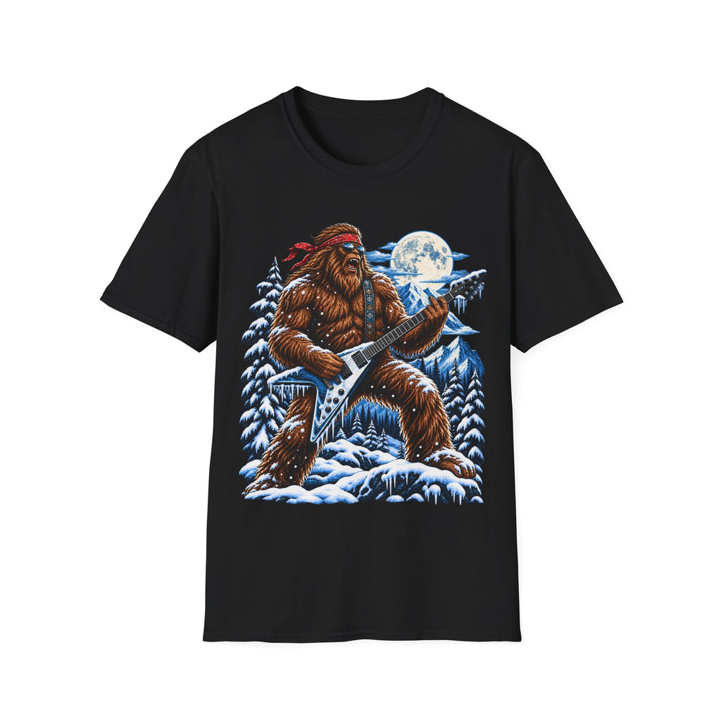 Bigfoot Electric Guitar Forest Moon T-Shirt