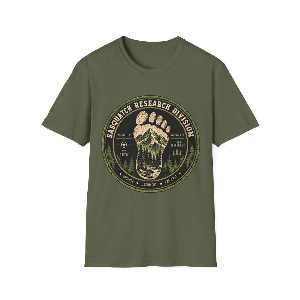 Sasquatch Research Division T-Shirt – Vintage Bigfoot Explorer Tee