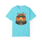 UFO Mountain Sunset Graphic T-Shirt