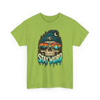Stay Weird Skull Tee — Retro Sunset Skull Graphic T-Shirt