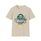 Alien UFO T-Shirt — Cute Green Alien in Spaceship Graphic Tee