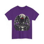 Mothman Bridge Graphic Tee — Red-Eyed Cryptid Illustration T-Shirt