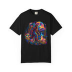 Bigfoot Neon Forest T-Shirt — Psychedelic Sasquatch Scene