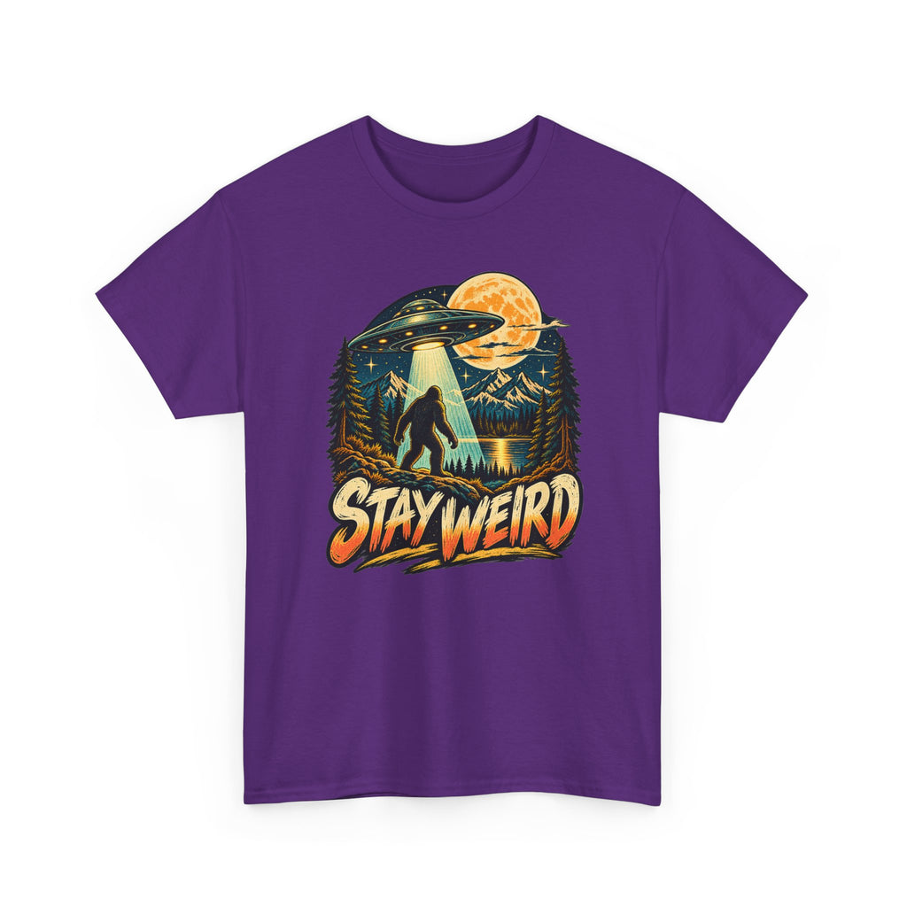 Stay Weird Bigfoot UFO T-Shirt
