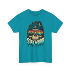 Stay Weird Skull Tee — Retro Sunset Skull Graphic T-Shirt