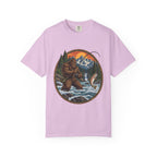 Bigfoot Fishing Graphic T-Shirt
