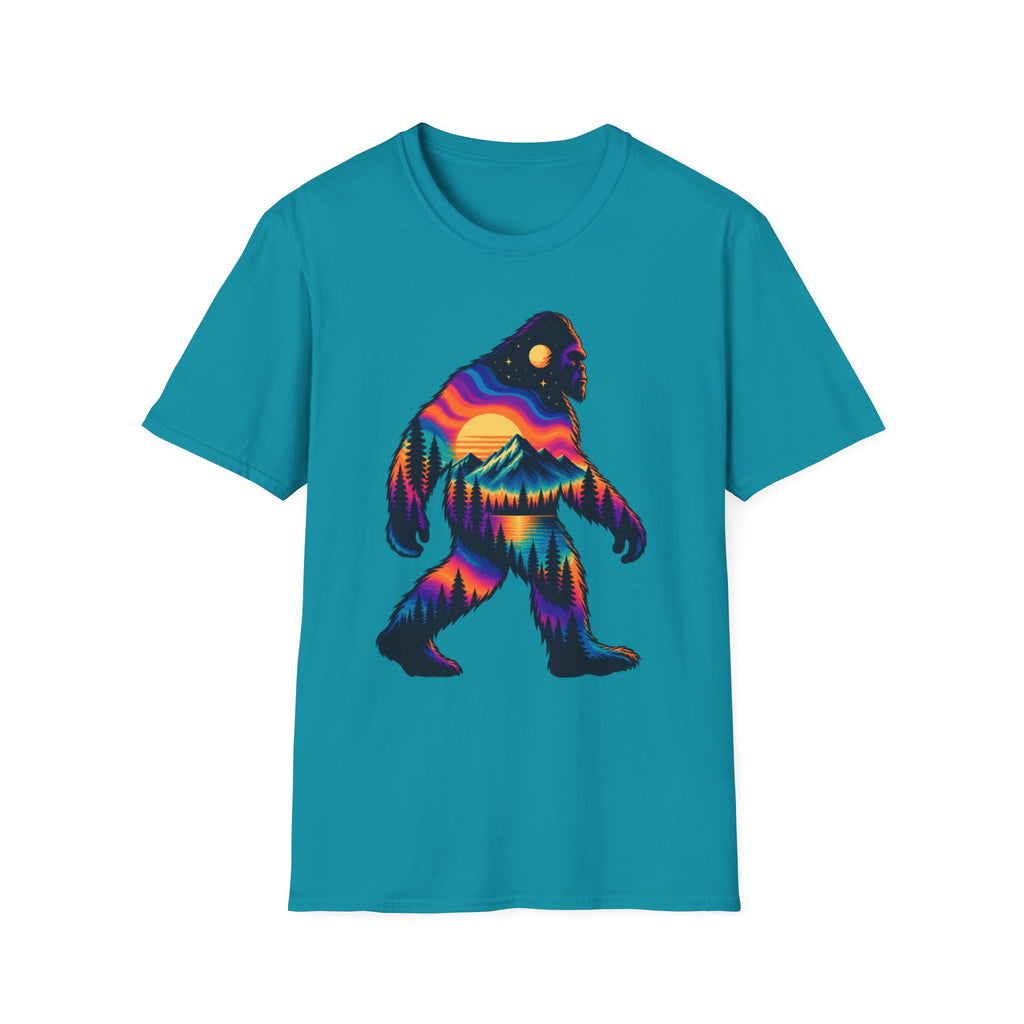 Colorful Sasquatch Bigfoot T-Shirt