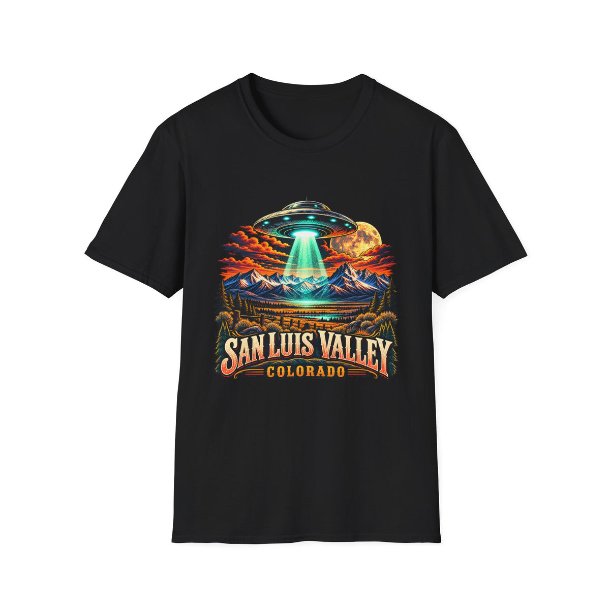 San Luis Valley Colorado UFO Graphic T-Shirt