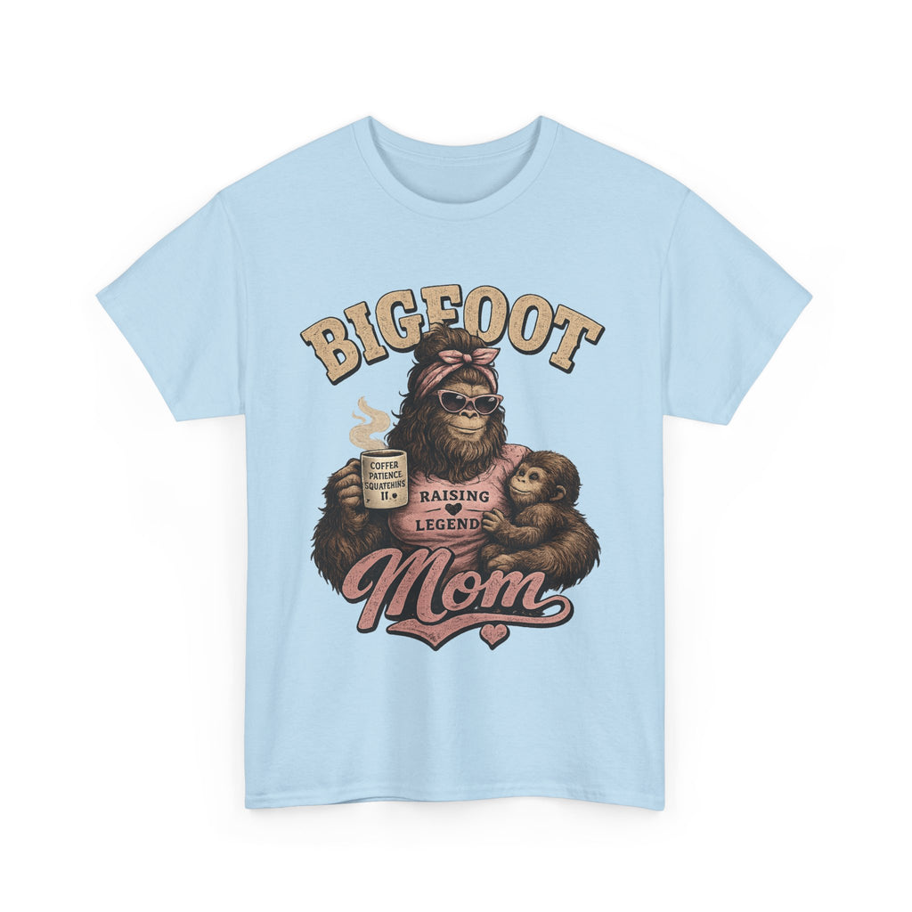 Bigfoot Mom Tee | Sasquatch Mama Illustration, Raising a Legend Design