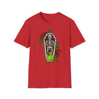 Gothic Skeleton Coffin Rose T-Shirt