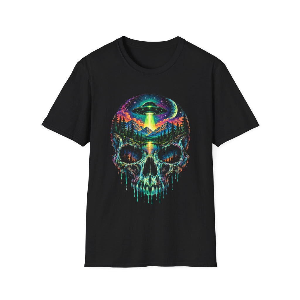 Psychedelic Skull UFO T-Shirt
