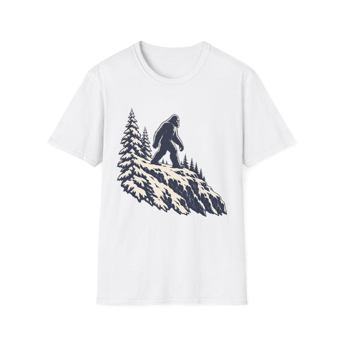 Bigfoot Mountain T-Shirt — Sasquatch Hiking Graphic Tee