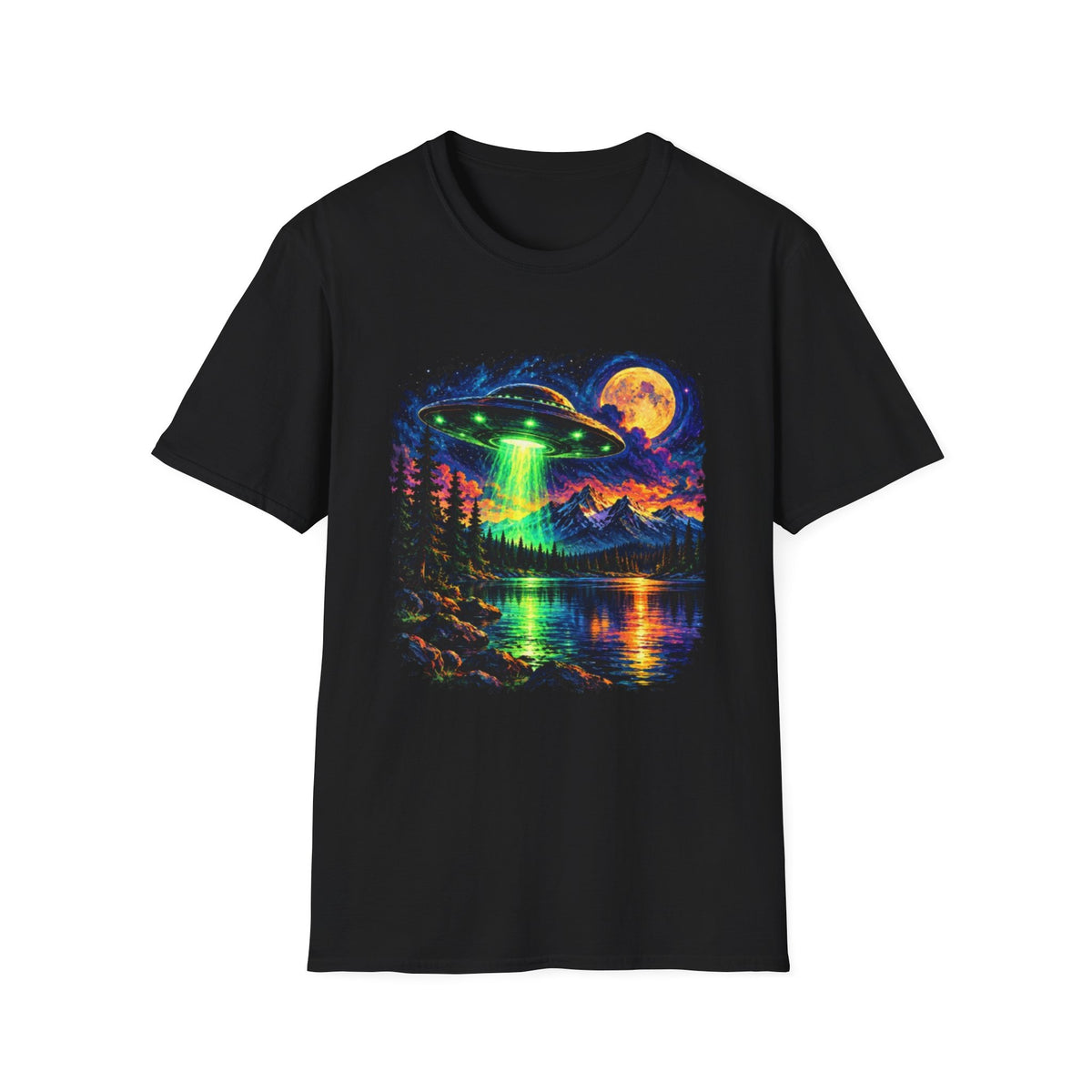 Mystical  Neon UFO T-Shirt
