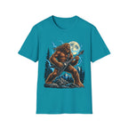 Bigfoot Playing Guitar Mountain Forest T-Shirt