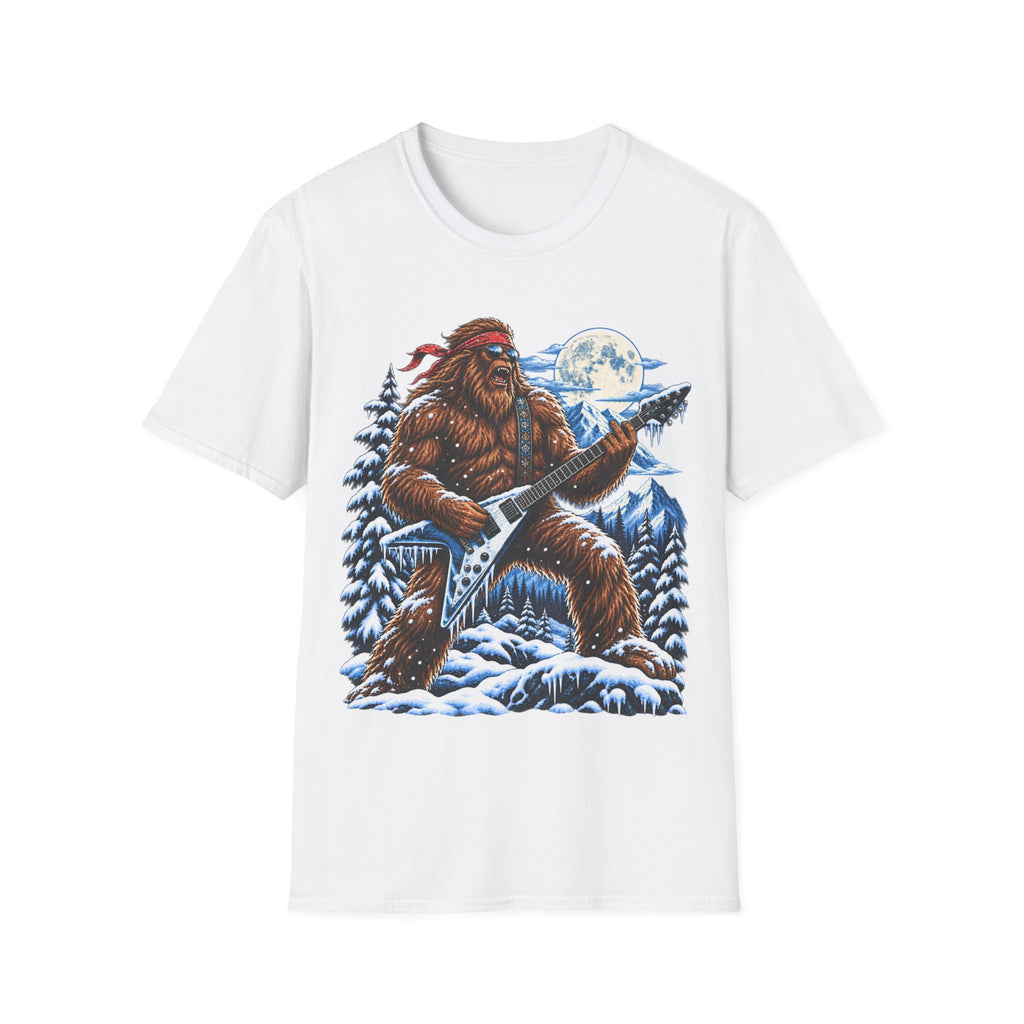 Bigfoot Electric Guitar Forest Moon T-Shirt