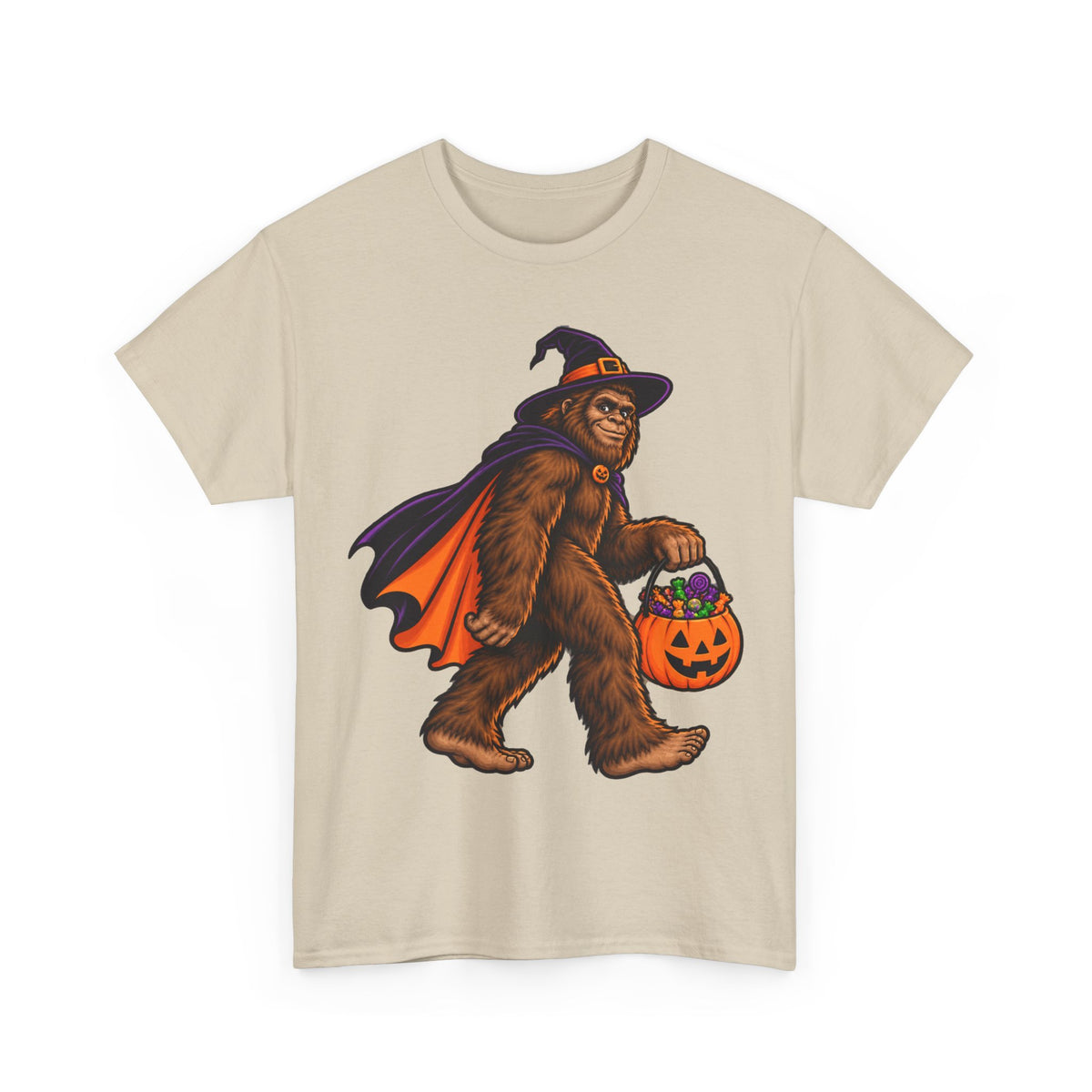 Bigfoot Witch Halloween T-Shirt