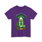 Cat Abduction UFO Tee | Alien Spaceship Graphic Shirt