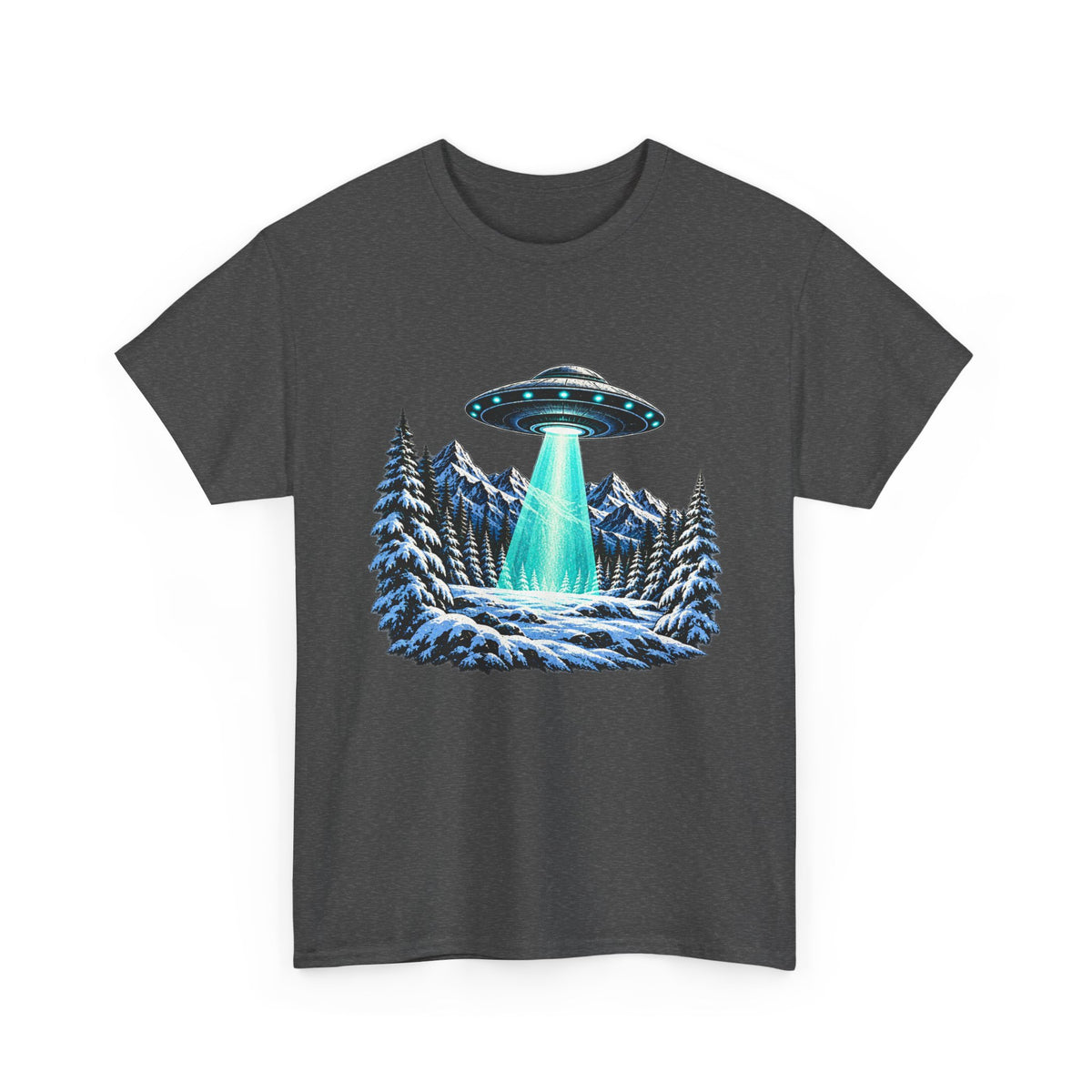 UFO Mountain Abduction Graphic Tee