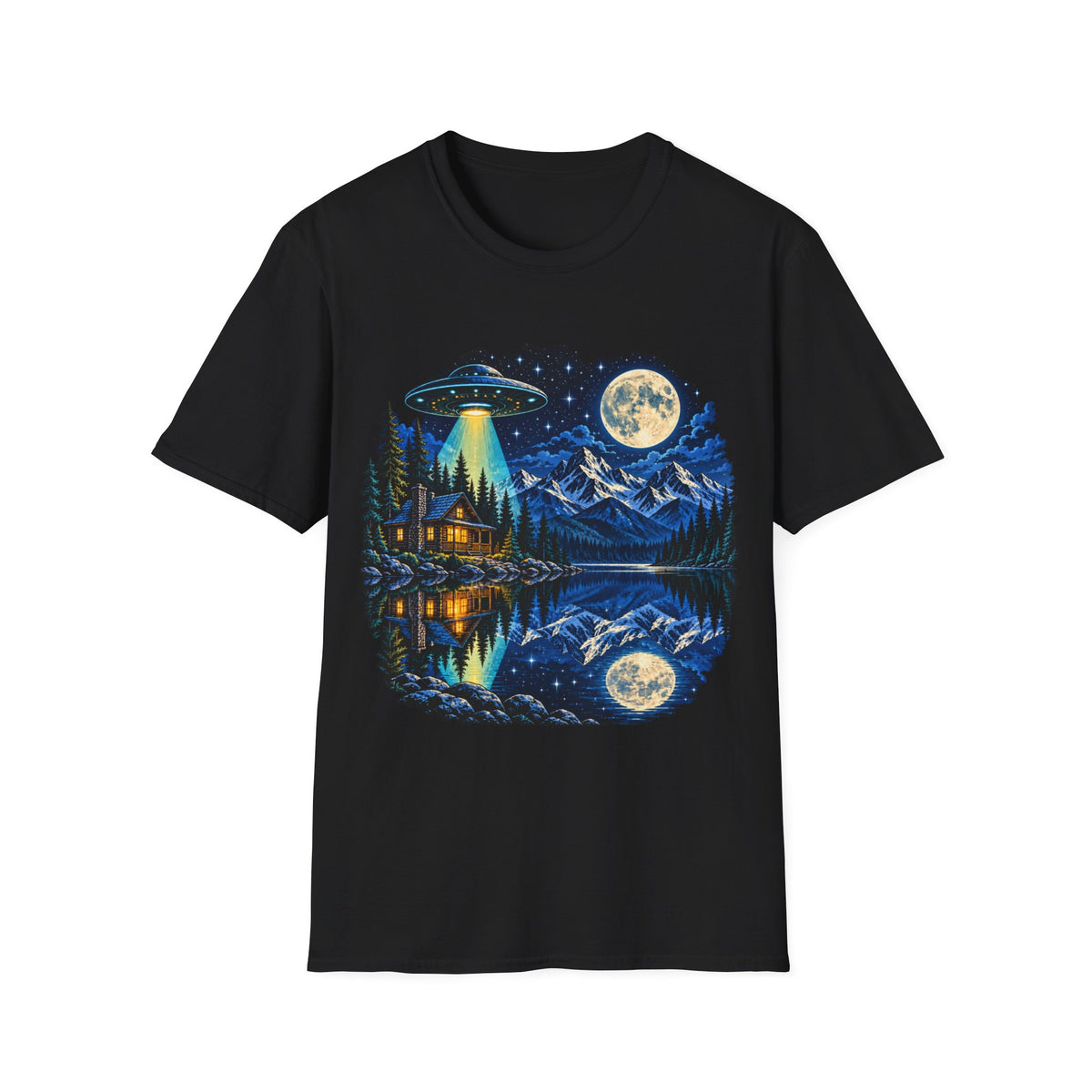 UFO Cabin Nightscape T-Shirt