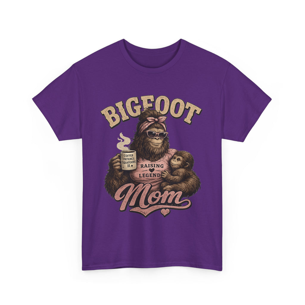 Bigfoot Mom Tee | Sasquatch Mama Illustration, Raising a Legend Design