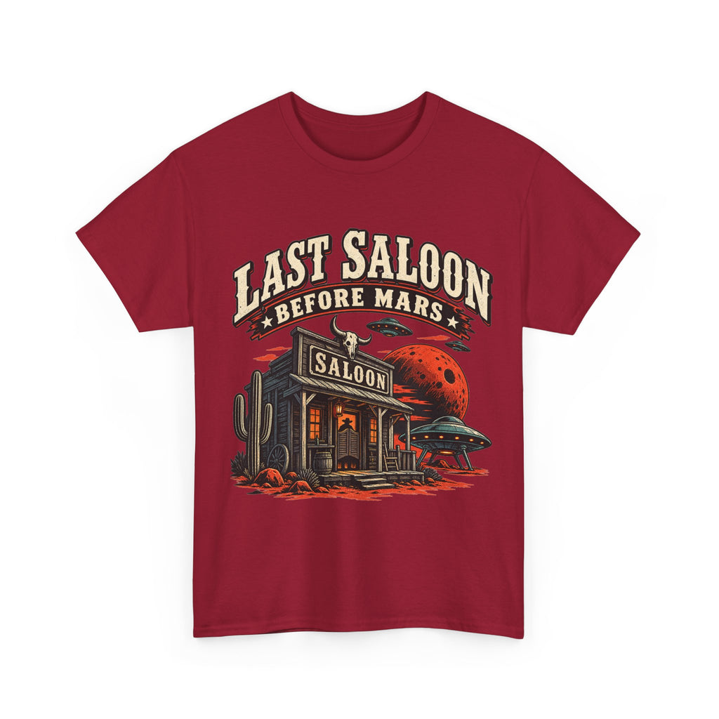 Last Saloon Before Mars T-Shirt | Western Saloon, Space Cowboy Graphic
