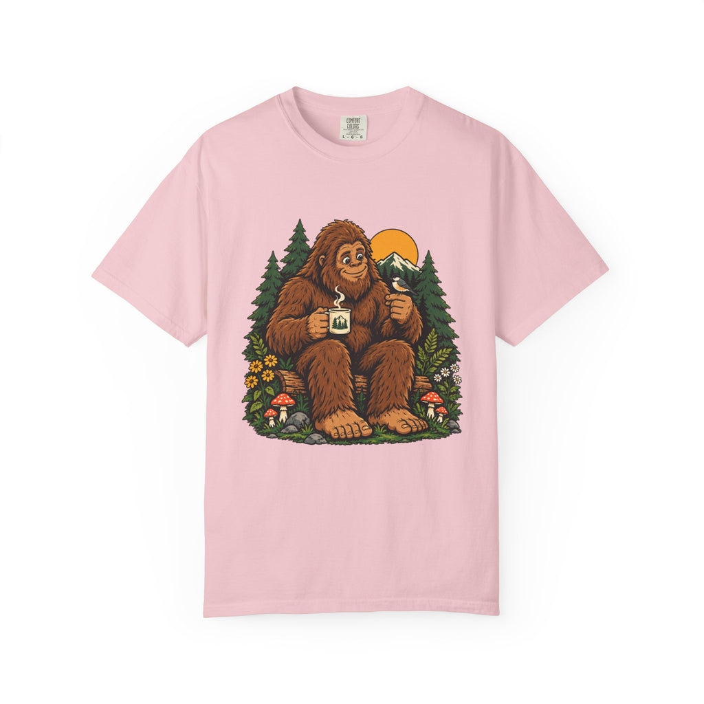 Sasquatch Coffee in the Pines Graphic T-Shirt