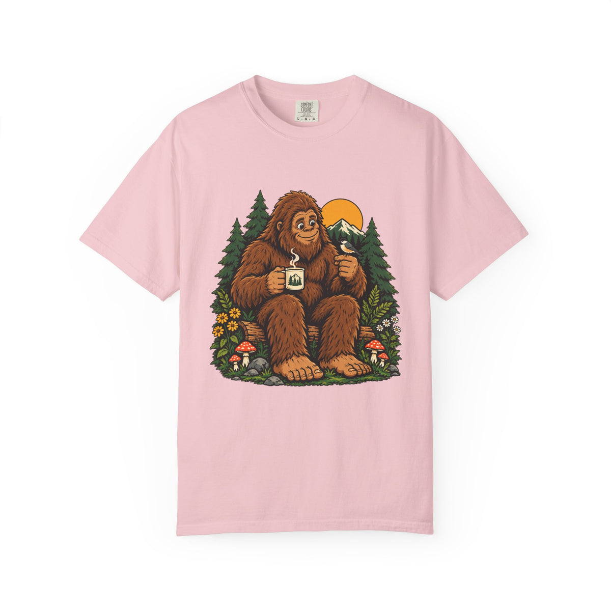 Sasquatch Coffee in the Pines Graphic T-Shirt