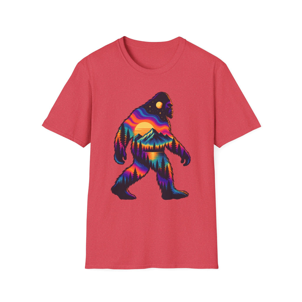 Colorful Sasquatch Bigfoot T-Shirt