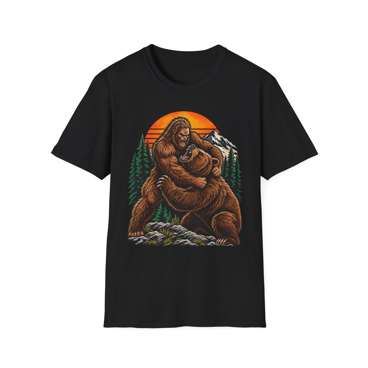 Bigfoot and Bear Forest T-Shirt