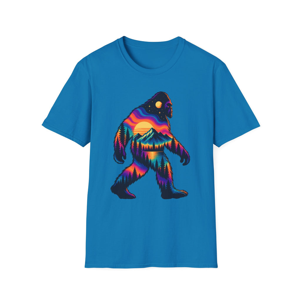 Colorful Sasquatch Bigfoot T-Shirt