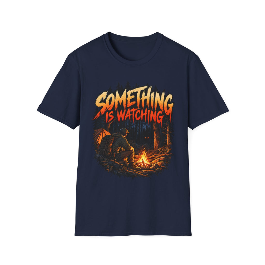Something Is Watching Horror Campfire T-Shirt