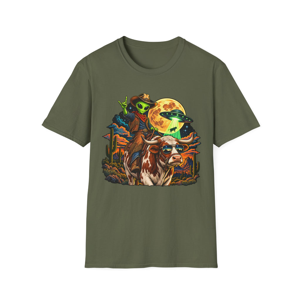 Alien cowboy T-shirt