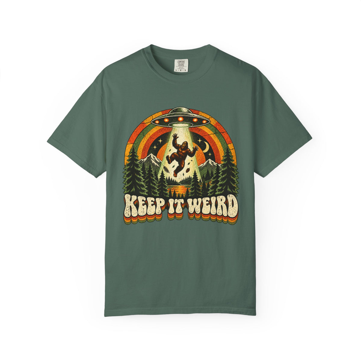 Keep It Weird UFO Bigfoot T-Shirt