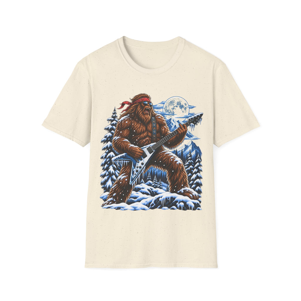 Bigfoot Electric Guitar Forest Moon T-Shirt
