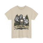 Delete That Graphic Tee | Creepy Alien & Skull Illustration