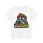 This Case Is Getting Weird Bigfoot & Alien Funny Graphic T-Shirt