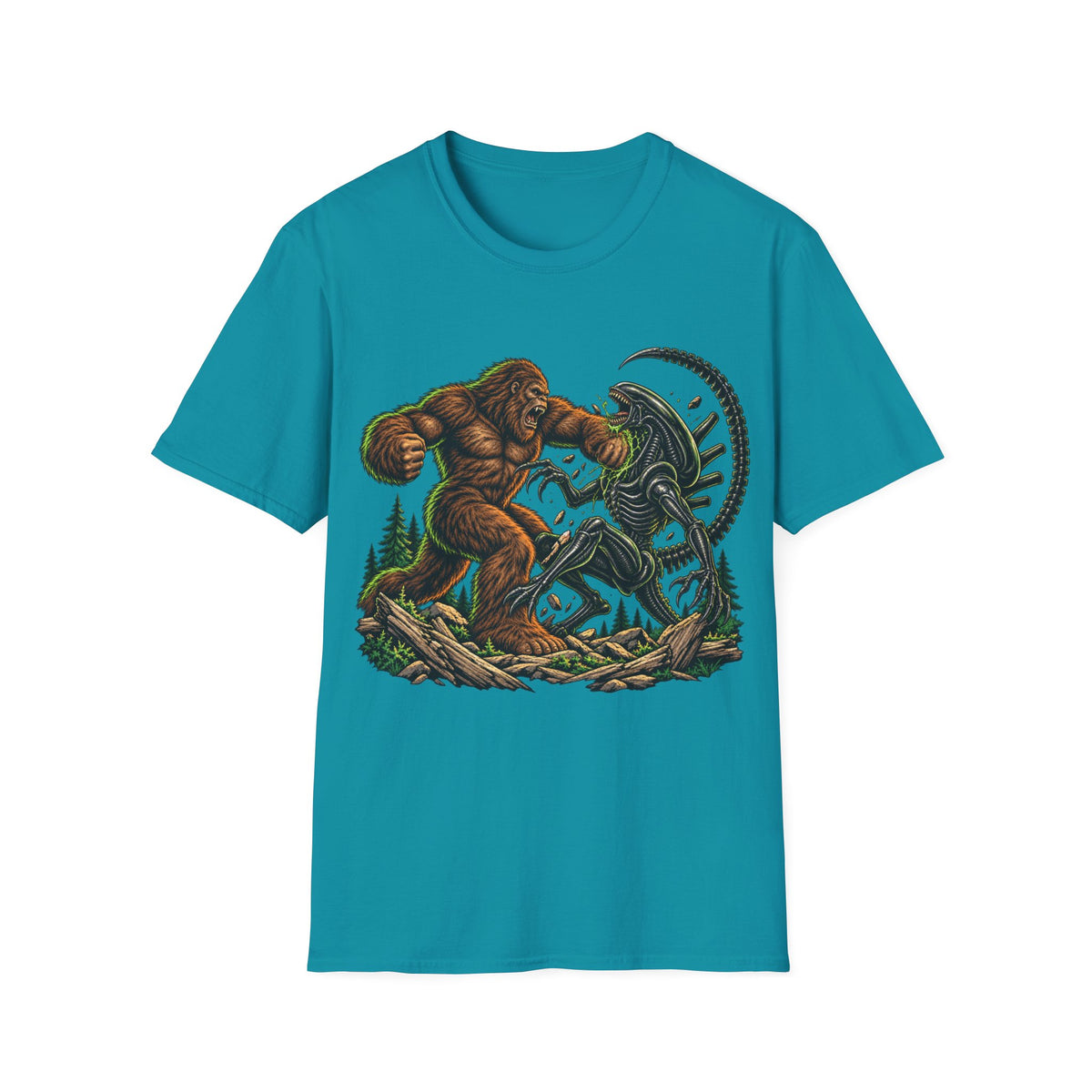 Bigfoot vs xenomorph  T-Shirt