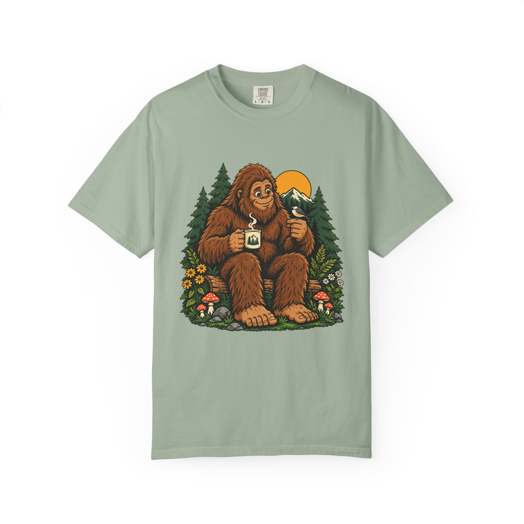 Sasquatch Coffee in the Pines Graphic T-Shirt
