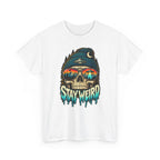Stay Weird Skull Tee — Retro Sunset Skull Graphic T-Shirt