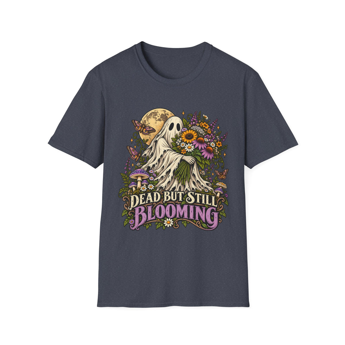 Dead but Still Blooming Floral Ghost T-Shirt