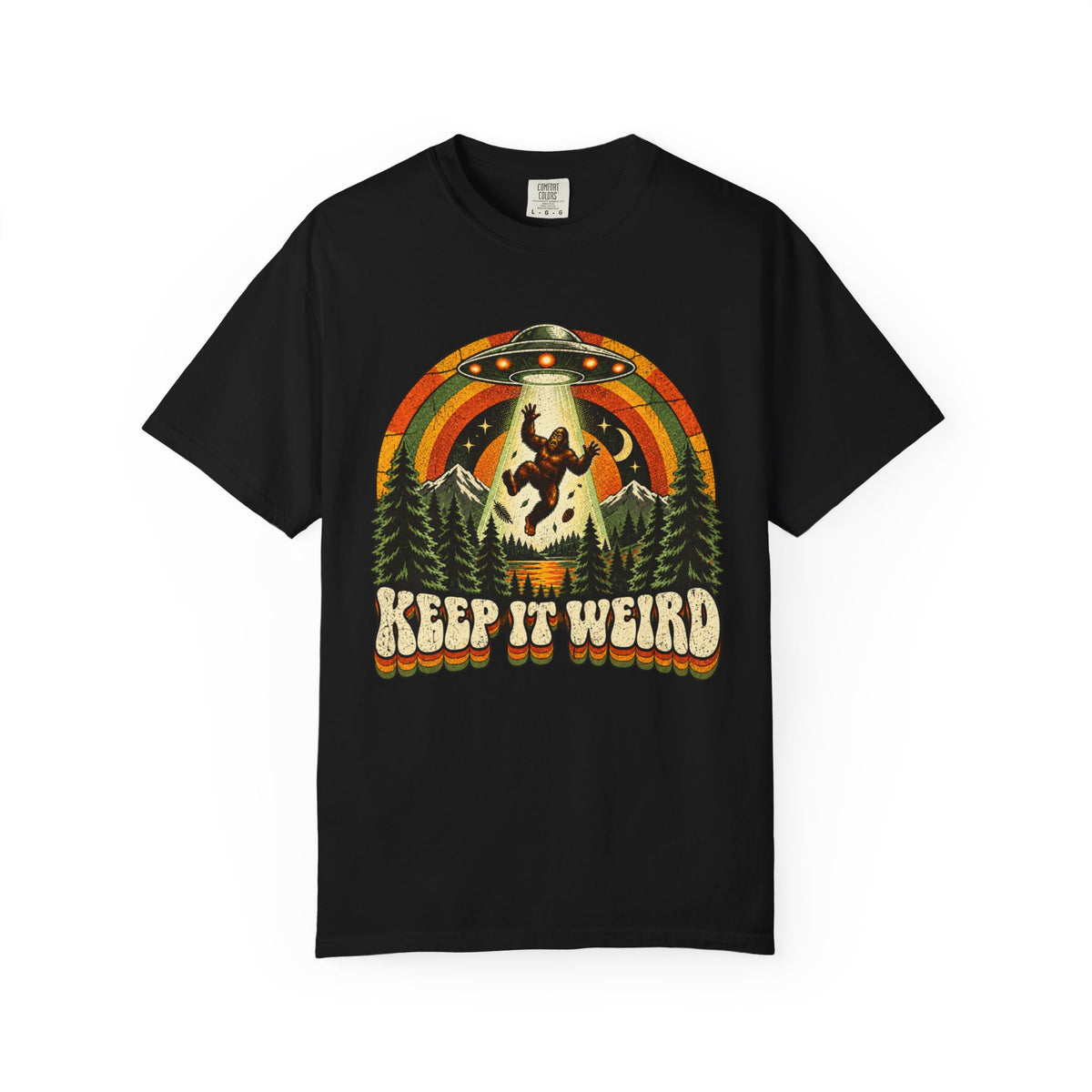 Keep It Weird UFO Bigfoot T-Shirt