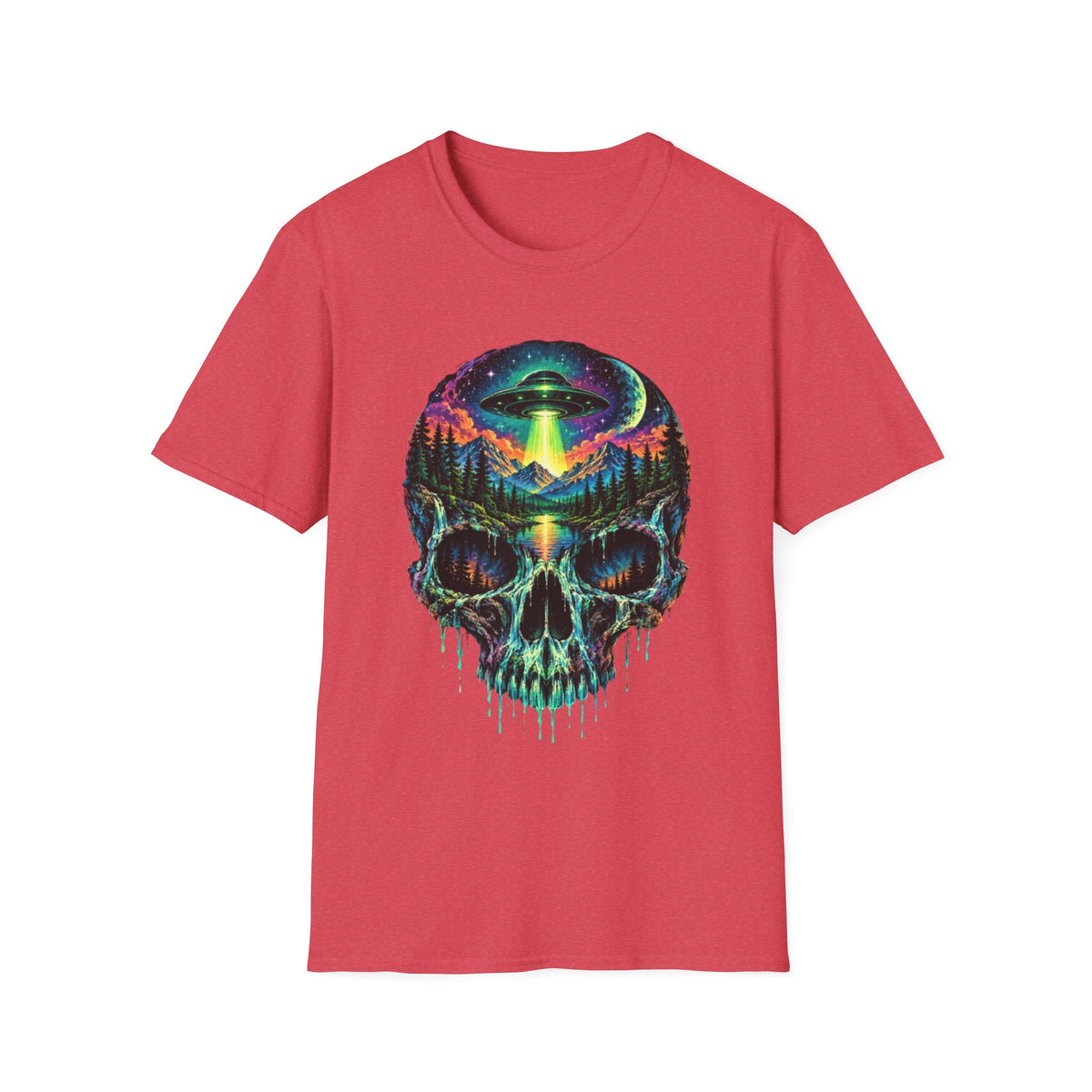 Psychedelic Skull UFO T-Shirt
