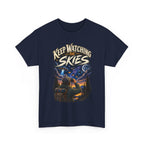 Keep Watching the Skies T-Shirt | Stargazing UFO Illustration