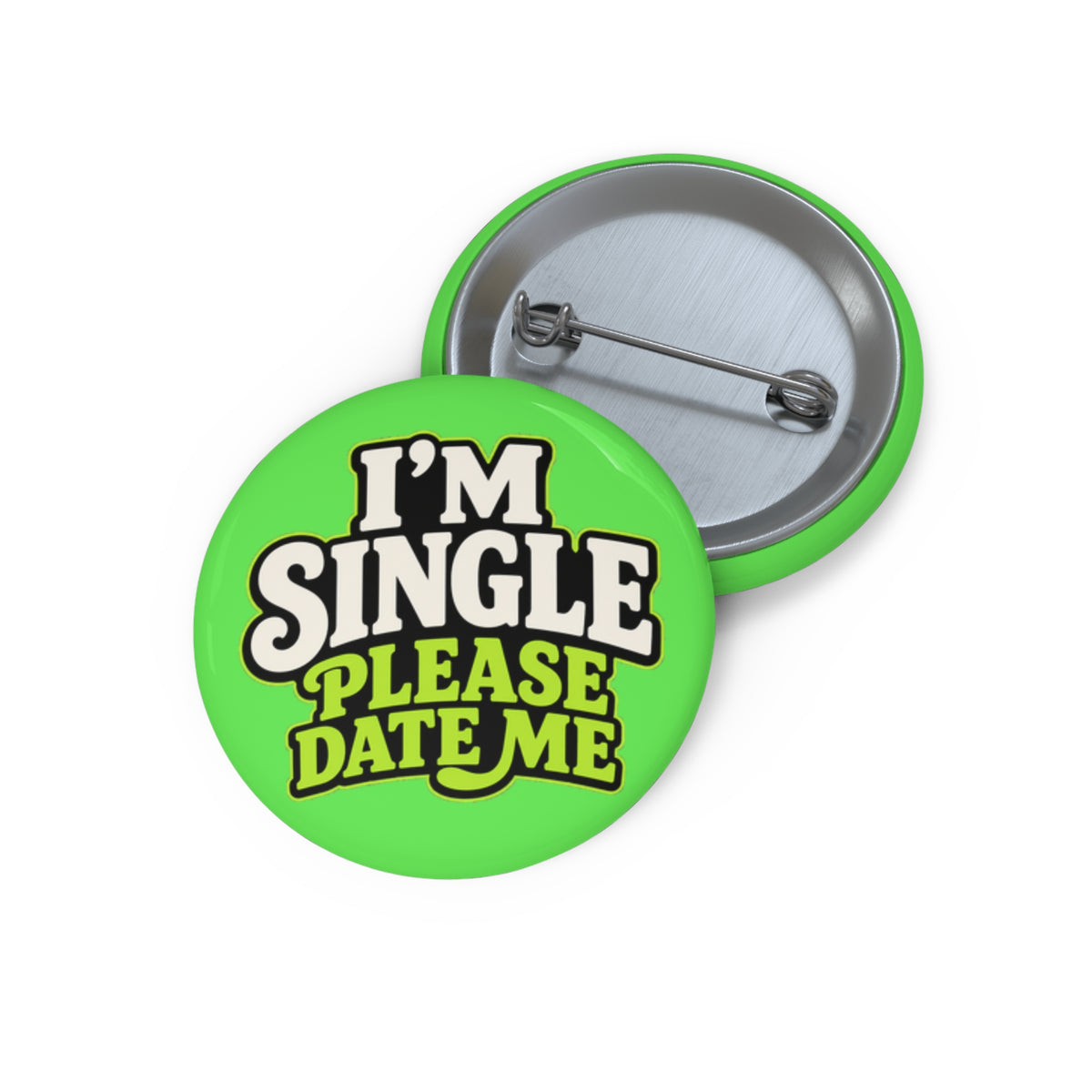 Im Single Enamel Pin Button