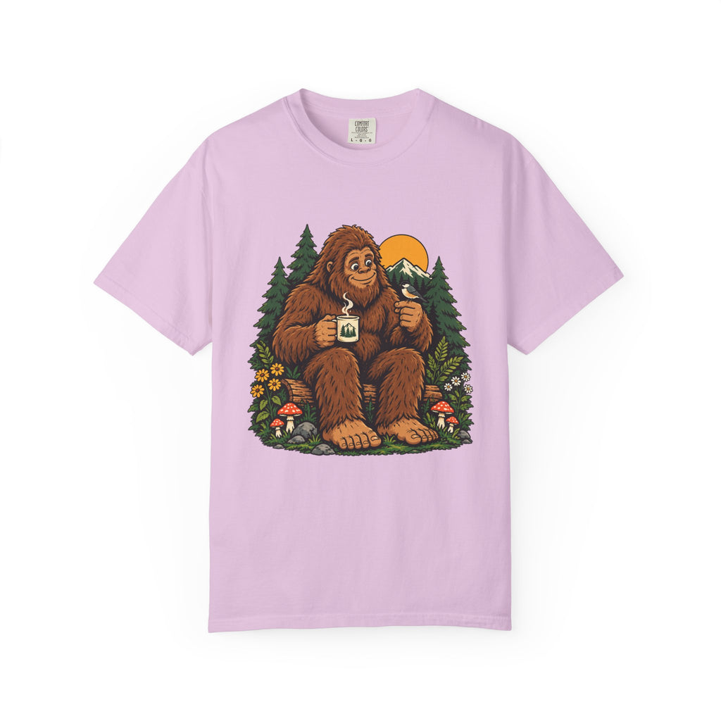 Sasquatch Coffee in the Pines Graphic T-Shirt