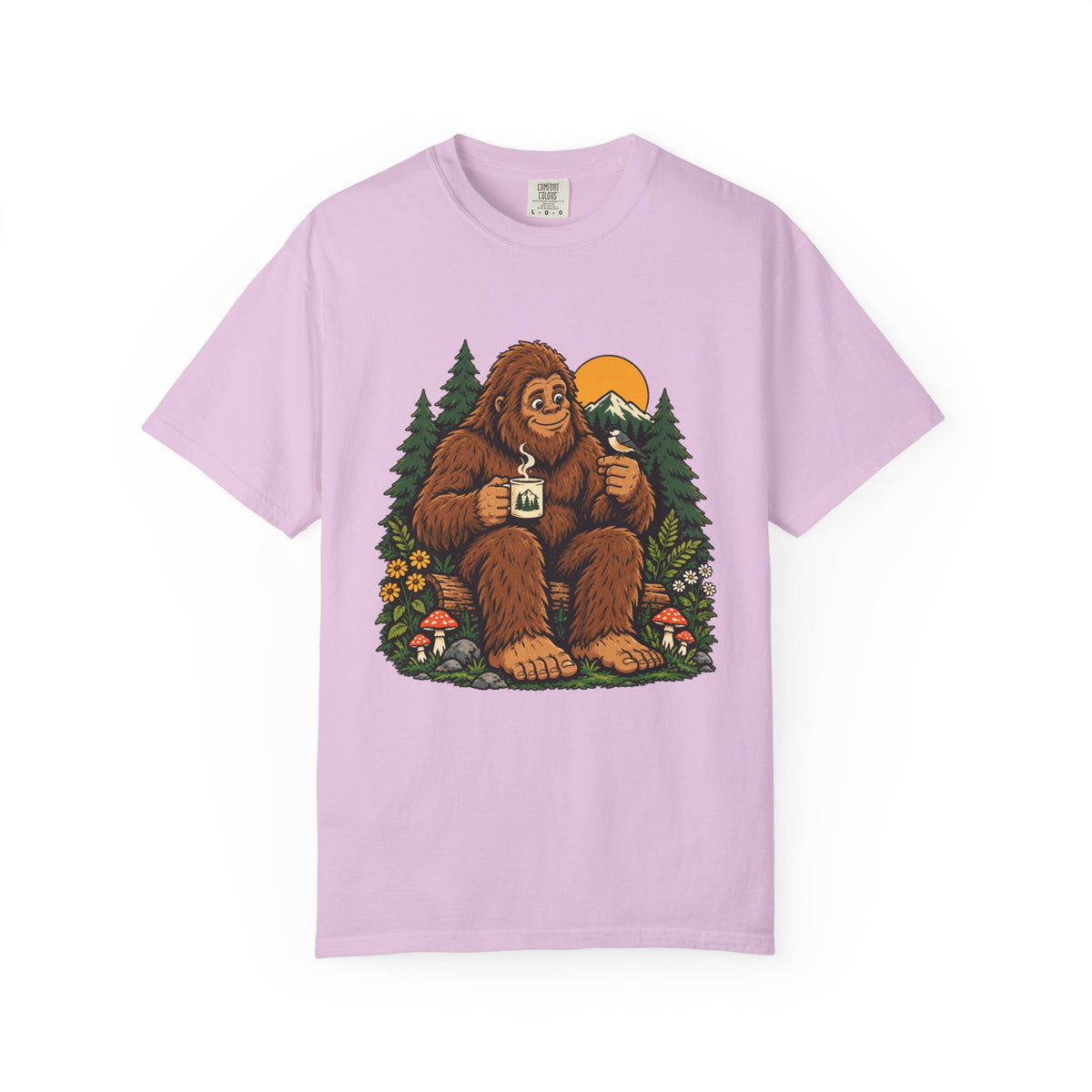 Sasquatch Coffee in the Pines Graphic T-Shirt