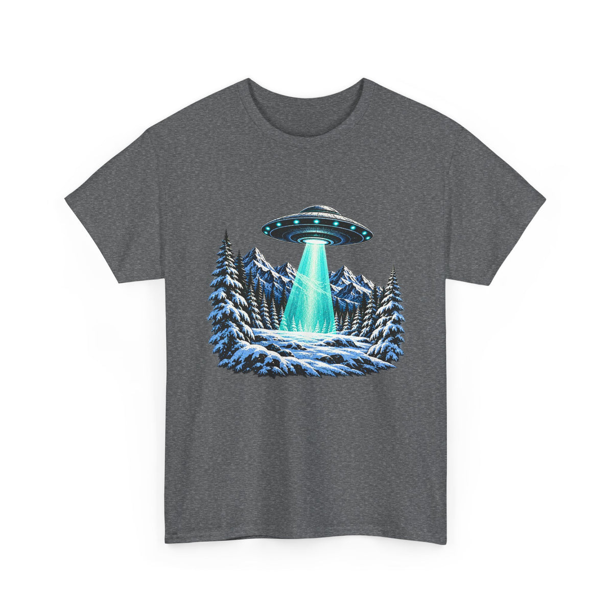 UFO Mountain Abduction Graphic Tee
