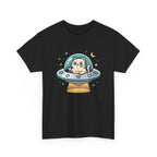 Whimsical Cute Cat UFO Tee