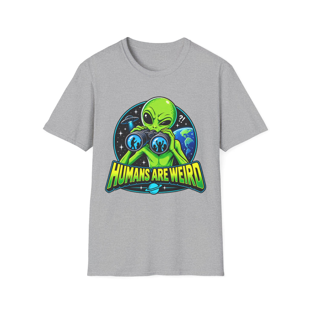 Humans Are Weird Alien Graphic T-Shirt