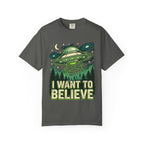 Alien UFO T-Shirt — "I Want to Believe" Graphic Tee